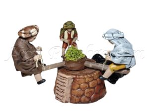 Niños en balancín con motor