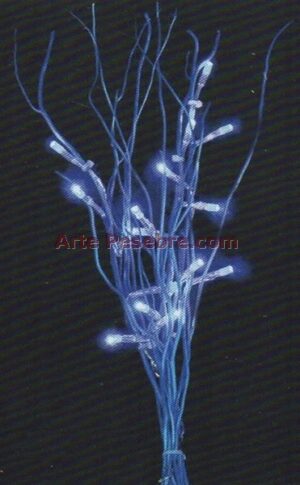 Rama 16 led azul pilas