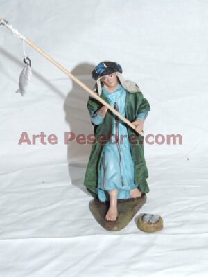 Pescador de pie