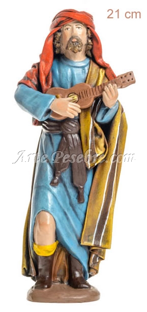 Pastor tocando la guitarra