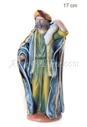 Pastor con cordero al hombro