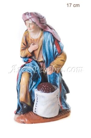 Pastor adorando con saco