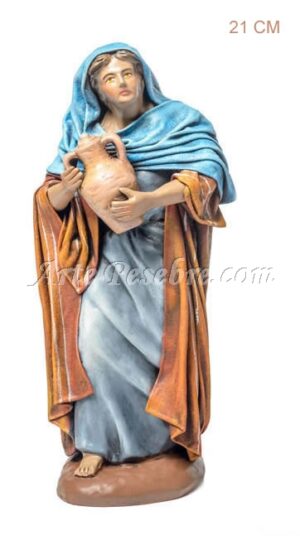 Pastora con ánfora en el pecho