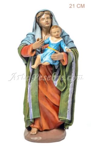 Pastora con niño en brazos