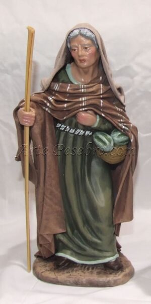 Pastora con cesta de huevos