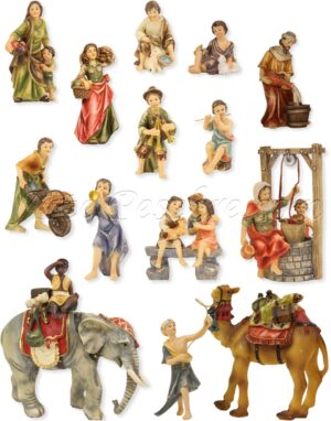 Figuras variadas para Belén 14 ud.