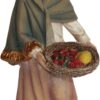 Pastora con cesta de frutas
