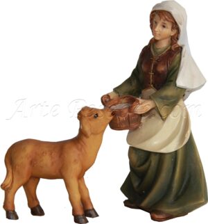Pastora con ternero