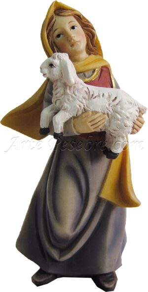 Pastora con cordero