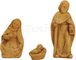 Nacimiento 3 piezas aspecto madera
