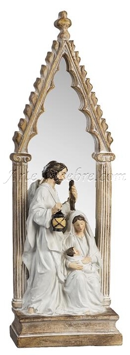 Misterio crema en arco con espejo