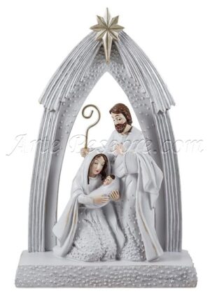 Misterio 1 pza. portal blanco/plata