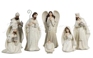 Misterio 7 pzas. blanco/plata