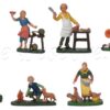 Lote de 8 fig. surtidas en colores vivos