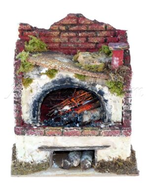 Horno con bombilla efecto llama