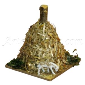 Gavilla de paja con oveja