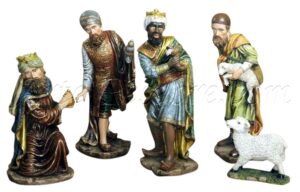 Reyes Magos con pastor y oveja