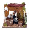 Pastora con pollos para fig. de10 cm con movimiento