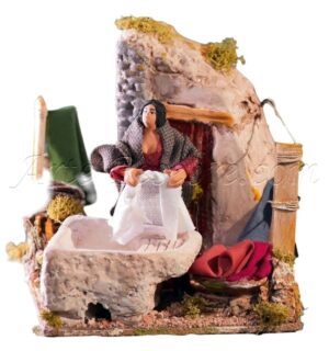 Lavandera para fig. de 15 cm con movimiento