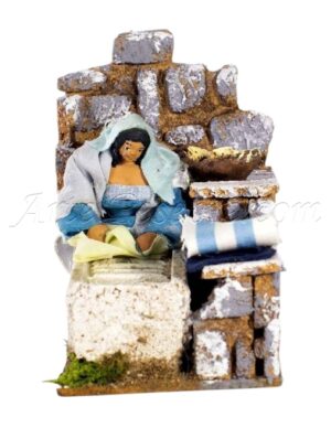 Lavandera para fig. de 8 cm con movimiento