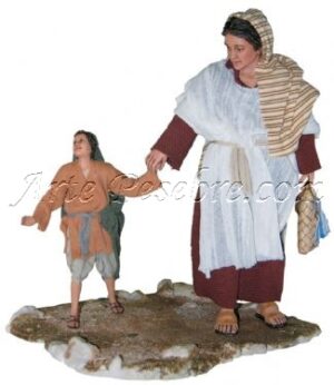 Pastora con niño