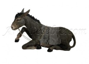 Mula tumbada pintada a mano