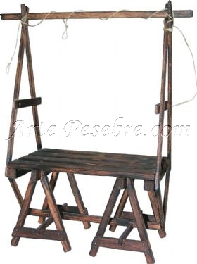 Puesto de mercado en madera