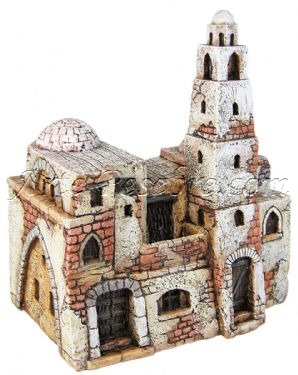 Casa oriental con torre