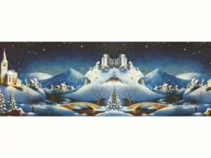 Fondo con paisaje nevado