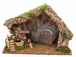 Portal y fuente con bomba de agua