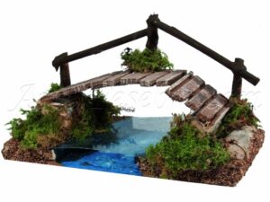 Puente con efecto de profundidad del río