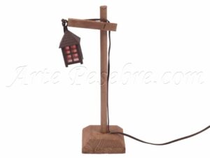 Farola con pedestal y enchufe de 3,5v