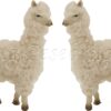 Alpacas blancas de pie 2 ud.