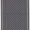 Alfombra de lunares reversible gris claro-gris oscuro