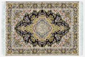 Alfombra verde-negra