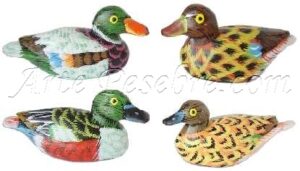Pato de madera colores surtidos
