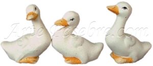 Patos blancos 3 ud.