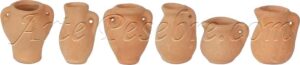 Ánforas de barro 6 ud. surtidas