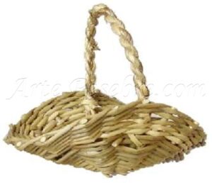 Cesta de junco plana