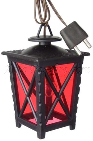 Farol rojo con bombilla E10