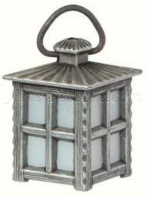 Farol metálico cuadrado sin bomilla