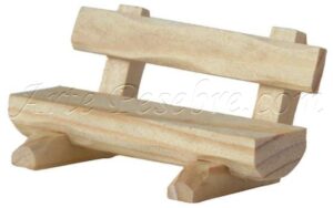 Banco en madera tallada