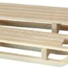 Trineo en madera natural