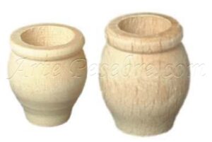 Jarrón en madera