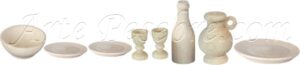 Vajilla en madera 8 pzas.