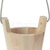 Cubo en madera con asa