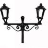 Farol metal doble sin luz