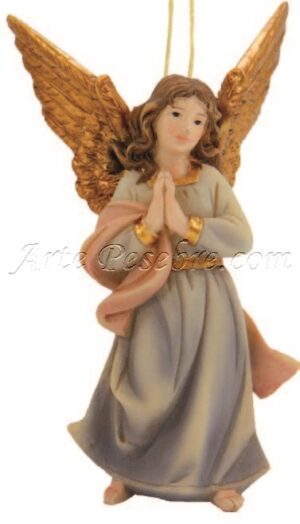 Ángel de pie azul