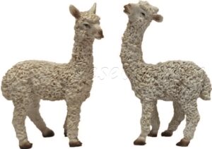 Alpacas blancas para figuras de 9-12 cm