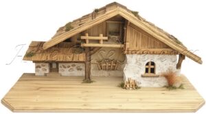 Establo de madera para fig. de 13-18 cm